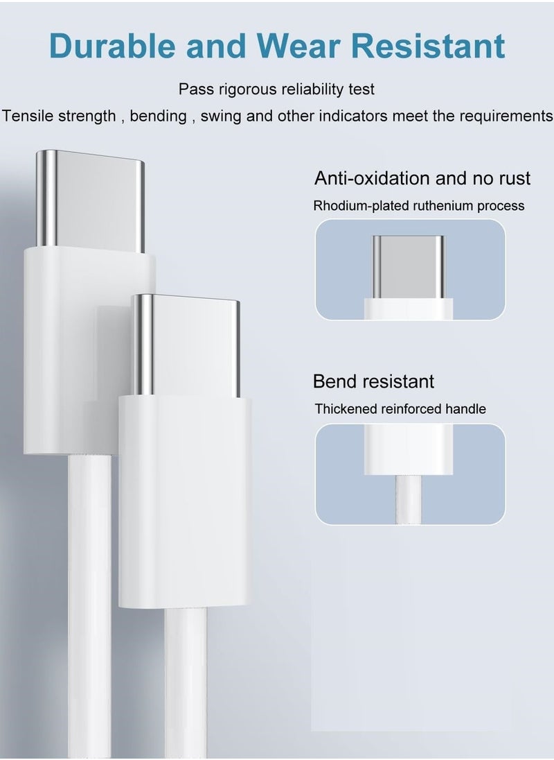 MMG - iPhone 15 Pro Max Charger With USB C Port 35 Watt with 1M iPhone Fast Charging Cord Type C to C for iPhone 15 Pro max/15 Pro/15 plus/15, Samsung S24 and all USB C mobiles / Tabs - Image 1
