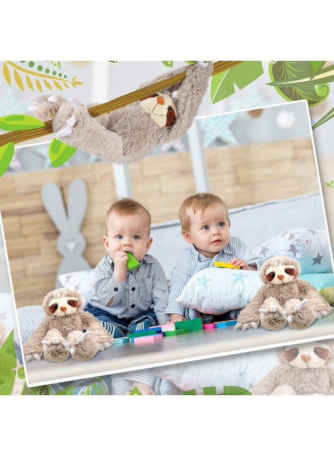 Yinder 3 Pcs Hanging Sloth Stuffed Animal 18 Inch Large Sloth Doll Plush Toy Wild Three Toed Sloth Plush Soft Cute Sloth Toy With Hook And Loop Long Arm Leg For Girl Boy Huggable Birthday Party Favor Gift  - Image 5