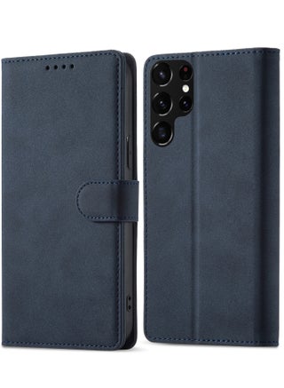 Compatible With Samsung Galaxy S23 Ultra Wallet Case,[RFID Blocking] 3 Card Holder Stand [Shockproof TPU Interior Case] PU Leather Magnetic Protective Flip Cover For Samsung Galaxy S23 Ultra (Blue） - pzsku/Z2EC80ED66ECE3BBCFA95Z/45/_/1697686598/926b3da7-204f-43a8-81b3-47bfea12bd62