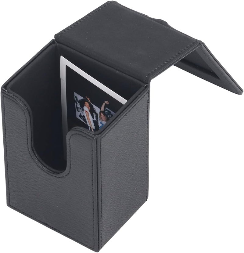 Shock rubber edge aqxreight Picture Holder Storage Case PVC 50 Sheets Large Capacity 3 Inch Photocard Storage Box Black or Cards Inch Etc is Be is Case to Can Photo 3 Picture Holder (Black) All condition resistant crafted quality - Image 4