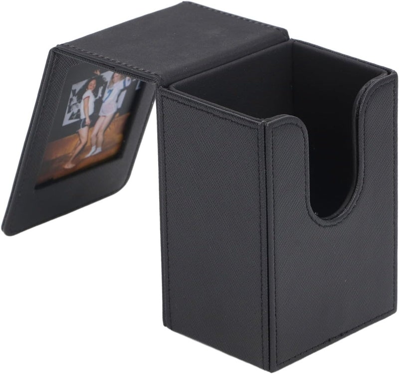 Shock rubber edge aqxreight Picture Holder Storage Case PVC 50 Sheets Large Capacity 3 Inch Photocard Storage Box Black or Cards Inch Etc is Be is Case to Can Photo 3 Picture Holder (Black) All condition resistant crafted quality - Image 2