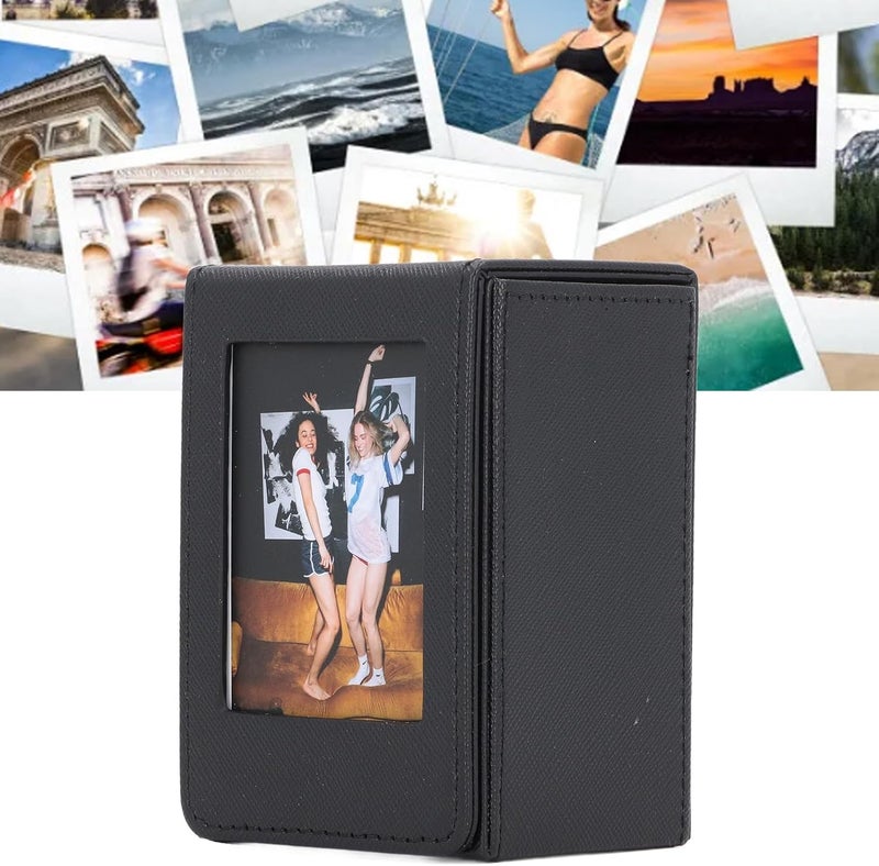 Shock rubber edge aqxreight Picture Holder Storage Case PVC 50 Sheets Large Capacity 3 Inch Photocard Storage Box Black or Cards Inch Etc is Be is Case to Can Photo 3 Picture Holder (Black) All condition resistant crafted quality - Image 5