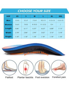 BIGTHREE Plantar Fasciitis Arch Support Inserts, 3/4 Orthotics Shoe Insoles for Plantar Fasciitis, Flat Feet, Over-Pronation, High Arch (XL, 43-44)  - Image 5