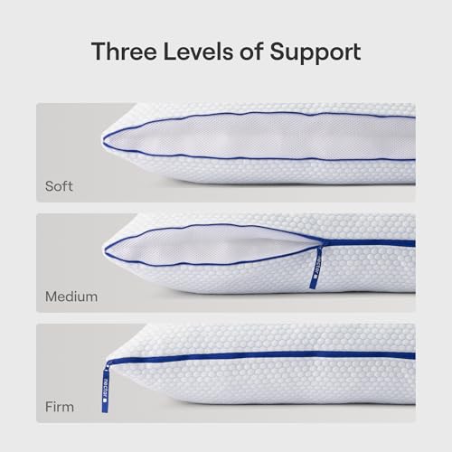 Nectar Tri-Comfort Cooling King Pillow - Adjustable Support & Firmness - Cooling Cover - Pressure Relief - Helps Reduce Neck Pain - Premium Memory Foam & Microfiber Down Alternative - Image 3