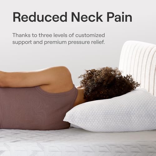 Nectar Tri-Comfort Cooling King Pillow - Adjustable Support & Firmness - Cooling Cover - Pressure Relief - Helps Reduce Neck Pain - Premium Memory Foam & Microfiber Down Alternative - Image 5