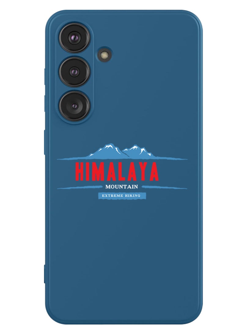 Theodor Protective Slim Fit Case Liquid Silicone Cover with Full Body Protection Anti-Scratch Shockproof Case For Samsung Galaxy S24 (Blue) - Himalaya extreme hiking - Image 1