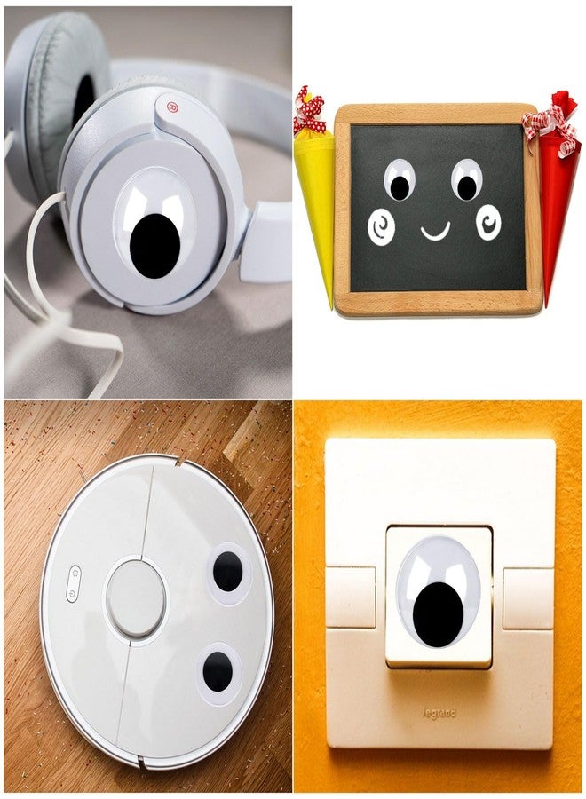 DECORA 2 Inch Large Wiggle Eyes, 24pcs Round Plastic Googly Eyes Self Adhesive Black Eye for Handmade DIY Crafts - Image 5