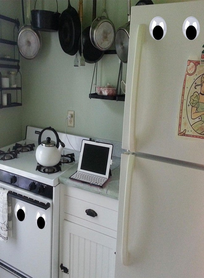 DECORA 2 Inch Large Wiggle Eyes, 24pcs Round Plastic Googly Eyes Self Adhesive Black Eye for Handmade DIY Crafts - Image 4