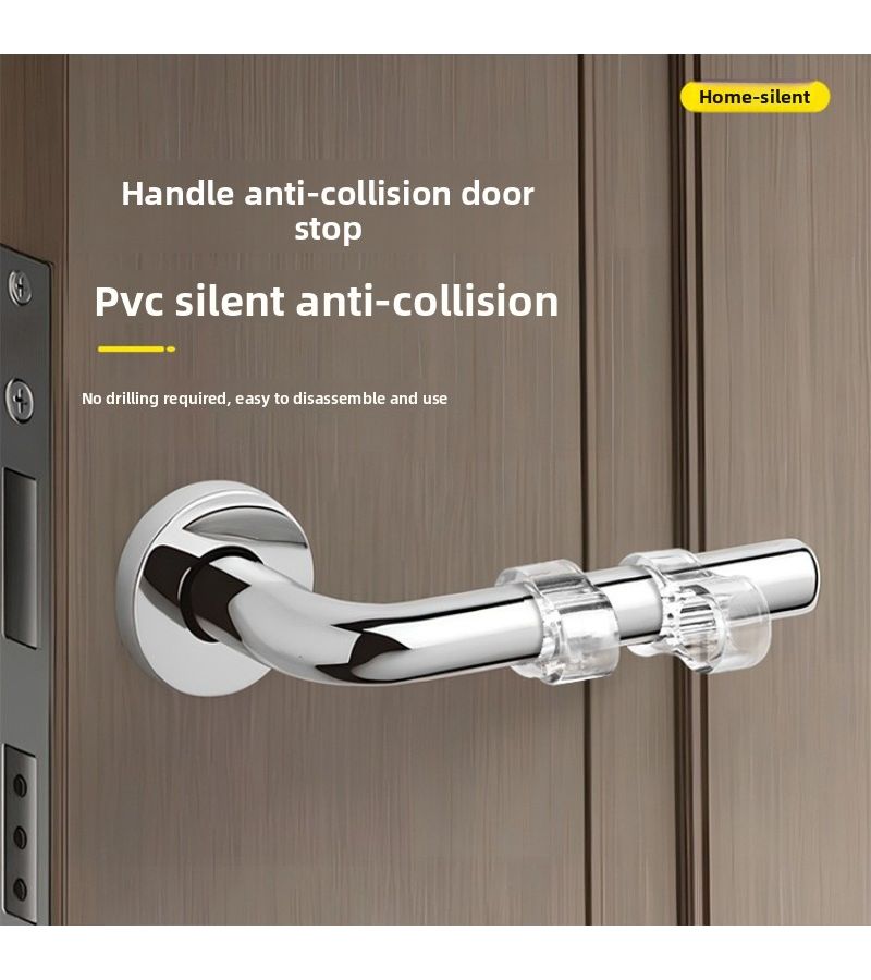 12 Pack Transparent Door Bumpers Anti Collision Silent No Drill Installation - Image 3