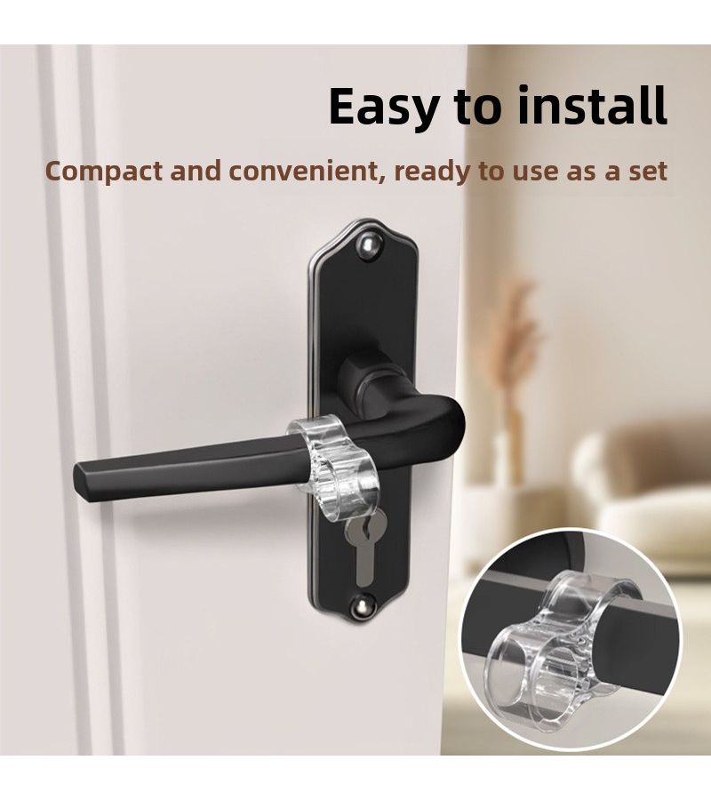 12 Pack Transparent Door Bumpers Anti Collision Silent No Drill Installation - Image 2