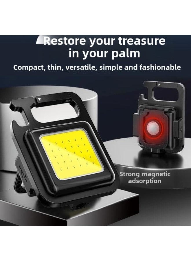Multi-function Key Chain Portable Light Mini Work Light Strong Light Led Outdoor Small Flashlight Portable Super Bright Life-Product Specifications:39800k High Brightness 【1000 Capacity】 12 Hours Of Battery Life - Image 2