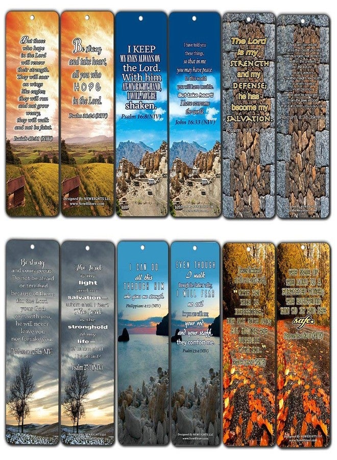 NewEights Bible Verses Bookmarks (60-Pack) - Daily Motivational Card Set - Collection Set Book - Ideal Giveaway for Church Members - Image 1