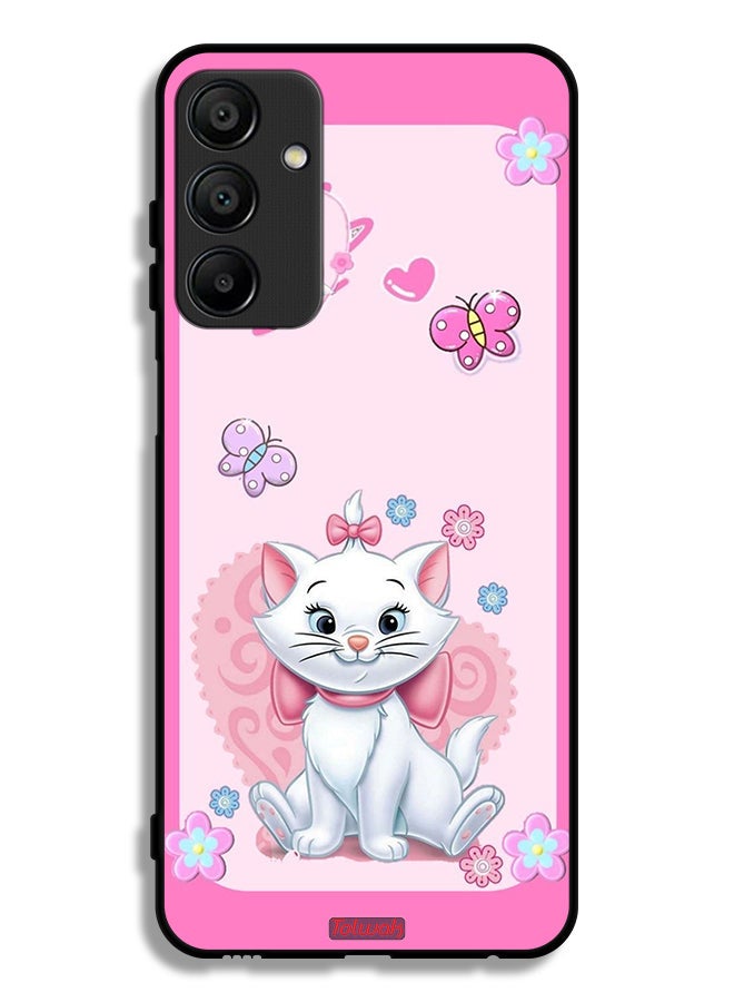 Tolwak Samsung Galaxy A15 4G Protective Case Cover Cute Lady Cat - Image 1