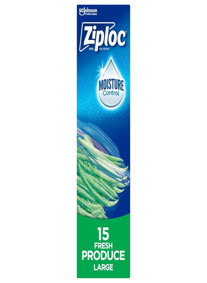 Ziploc Fresh Produce Bags Large - 15 Count - Image 1