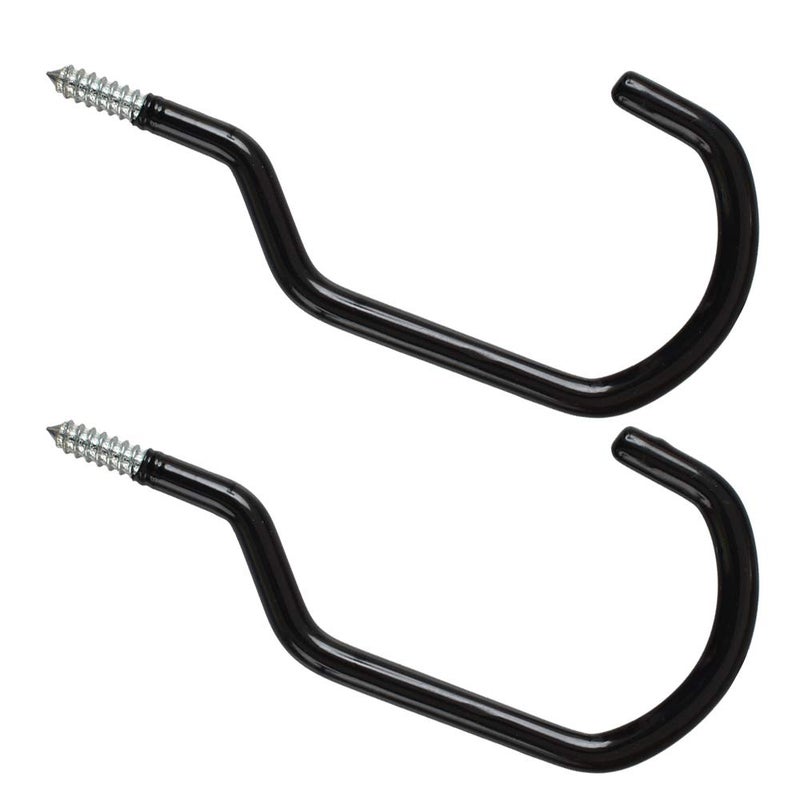 Cozihom 8 Inches Extra Large Mountain Bike Storage Hook Set Heavy Duty Garage Hook Set Pack Of 2 - Image 1
