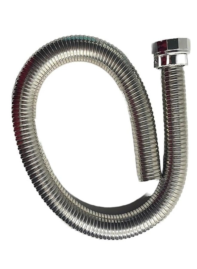 AIMKO Flexible Chrome SS-304 Waste Pipe 1 1/4" (32mm), Stainless Steel Basin Drain Hose for Kitchen and Bathroom, Leakproof, Corrosion-Resistant, Adjustable Flexible Sink Outlet Tube, Pack of 1 - Image 5