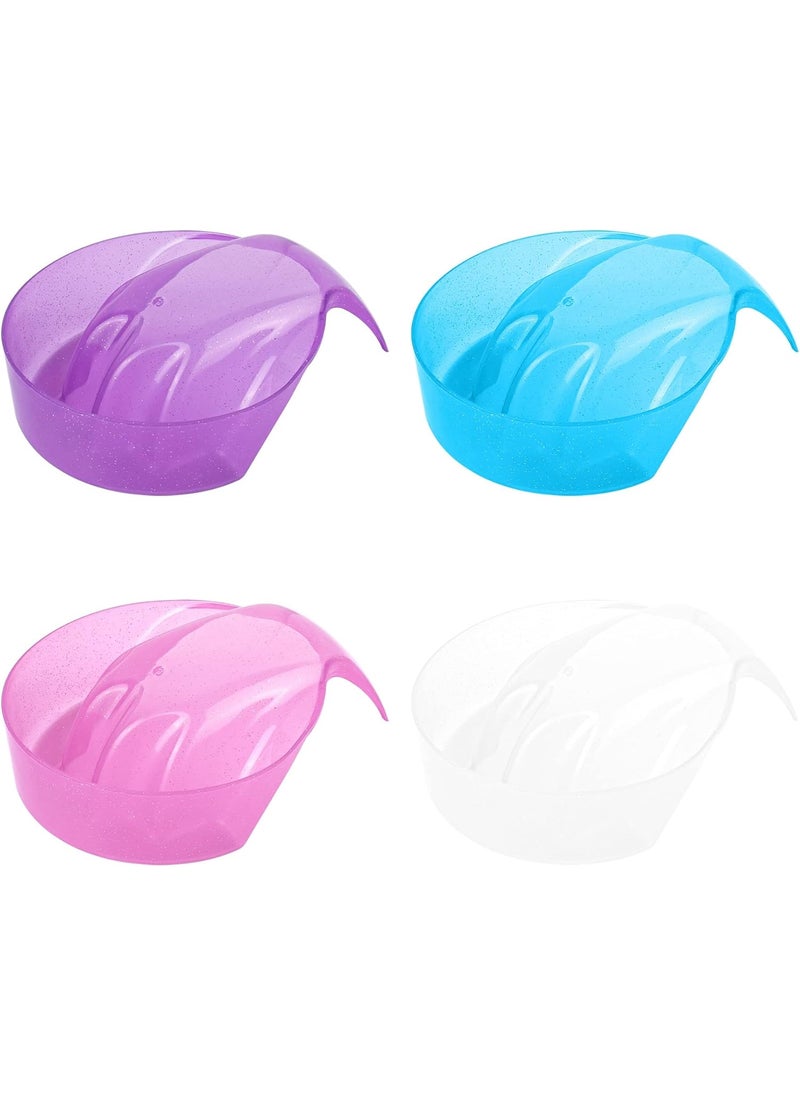 Framendino Framendino, 4 Pack Hand Cuticl Nail Soaking Bowl Manicure Dip Bowls for Polish Care Colors 