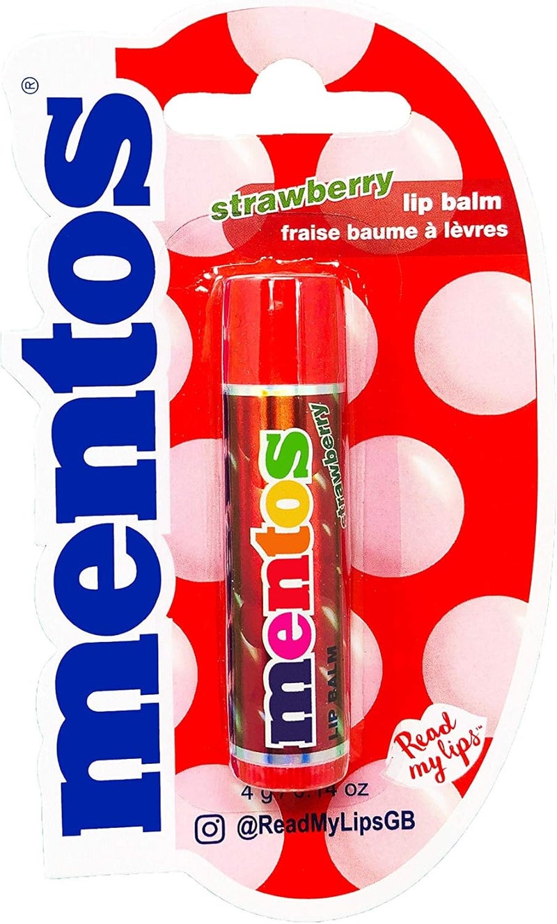 Read My Lips Mentos Strawberry Single Lip Balm