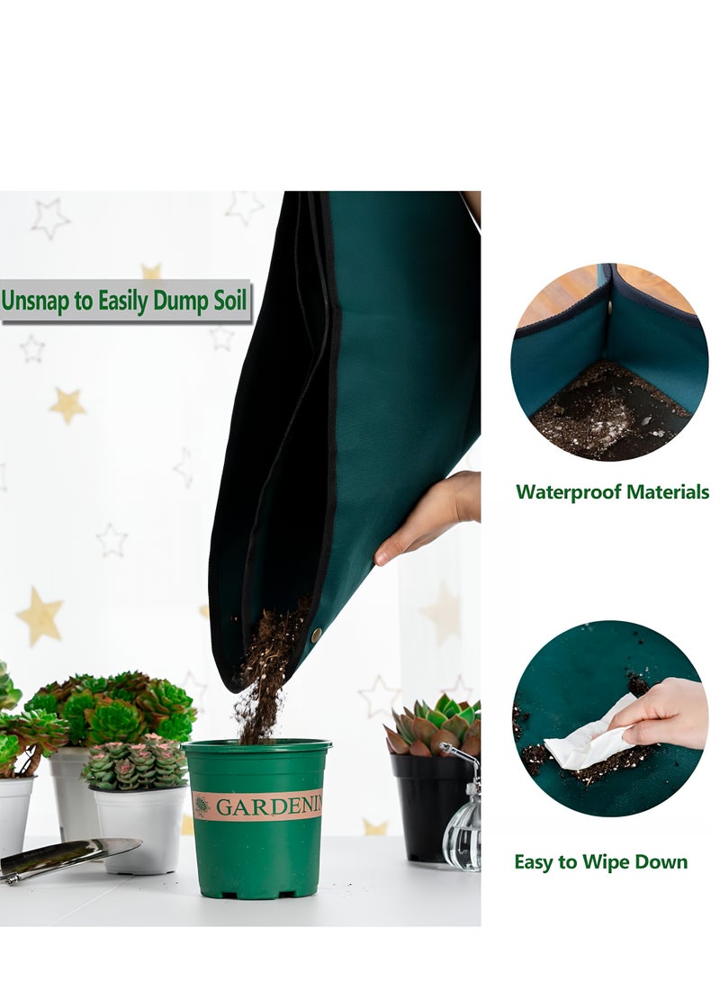 ALMiHomi Extra Large Plant Repotting Mat 110×75cm – Waterproof Gardening Mat for Indoor Plants, Succulent Potting Tray, Foldable Gardening Tarp with Copper Buckles, Durable Oxford Cloth - Image 4