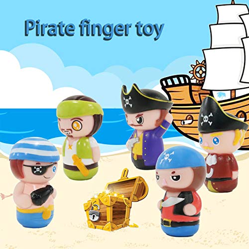 WAHXIAOSW Pirate Finger Puppets for Kids,Finger Puppets for 1 2 3 Year Old Girls Boys Toddlers,Baby Party Favors for Kids Party Favors Stocking Stuffers Goodie Bag Fillers School Class Prizes - Image 5