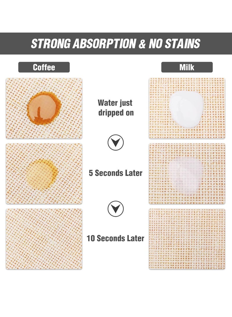 Excefore Coffee Mat Hide Stain Absorbent Drying Mat with Waterproof Rubber Backing Fit Under Coffee Maker Coffee Machine Coffee Pot Espresso Machine Coffee Accessories, 16‘’x24‘’  - Image 3