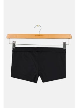 GAS Men Brand Logo Pull On Swim Trunks, Black  - Image 2