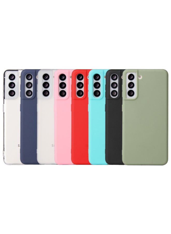 Applicable To Samsung S21plus Mobile Phone Case All-inclusive S20ultra Candy Frosted Tpu Protective Case A725G Soft Case-Color:Pink-Applicable Model:S21 Ultra
