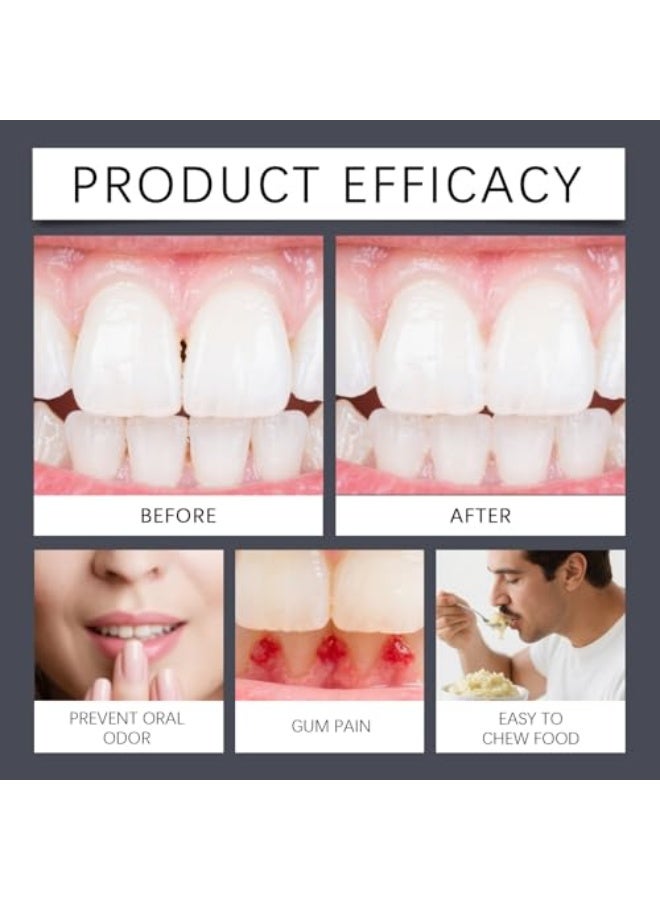 أورالحوي لاصق طقم الأسنان المقاوم للماء، لاصق للأسنان خالٍ من الزنك، غراء طقم الأسنان مع قوة تثبيت قوية، حجم السفر (40 جرام، 1.41 أونصة) - Image 2