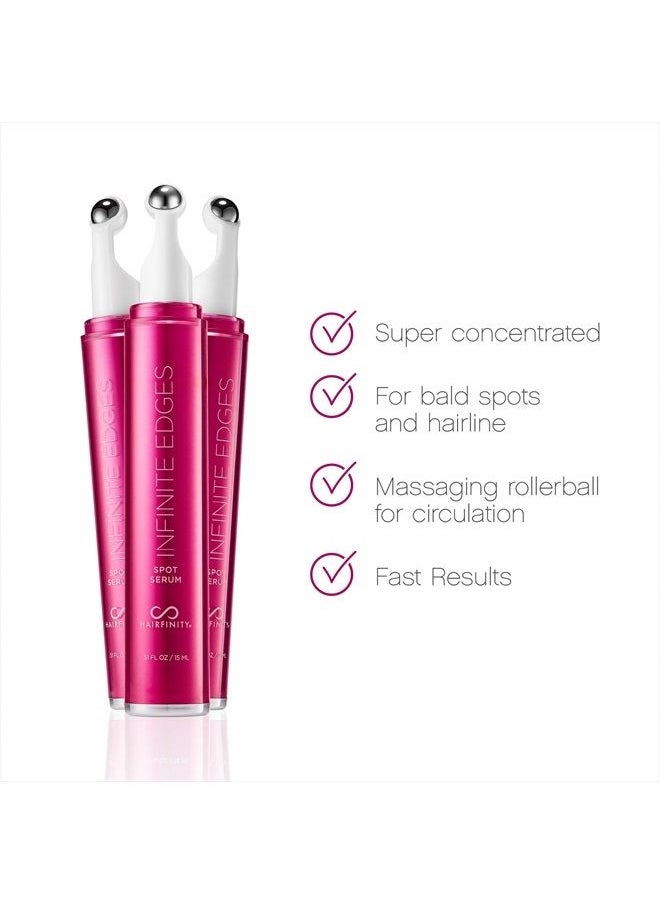 HAIRFINITY - Infinite Edges Hair Serum - Hair Growth Treatment to Prevent Hair Loss and Stimulate Hair Follicles to Stop Hair Loss and Regrow Hair - Targets Causes of Alopecia - Sulfate & Silicone Free - Image 1