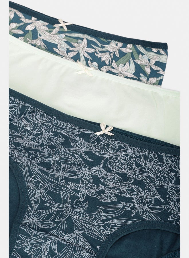 Carina Pack of 3 Colored Brief Panties - Image 2