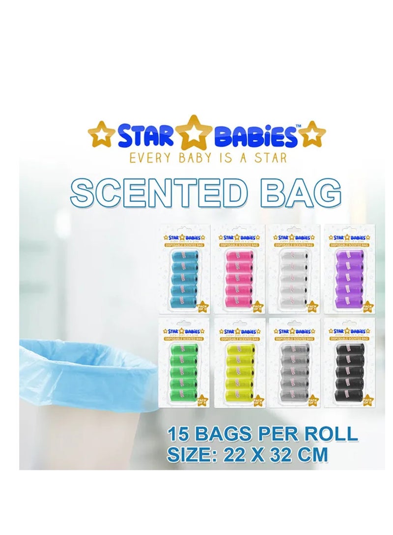 STAR BABiES Baby Essentials Pack Of 2 Changing Mat 15Pcs Scented Bag 3Pcs White - Image 4