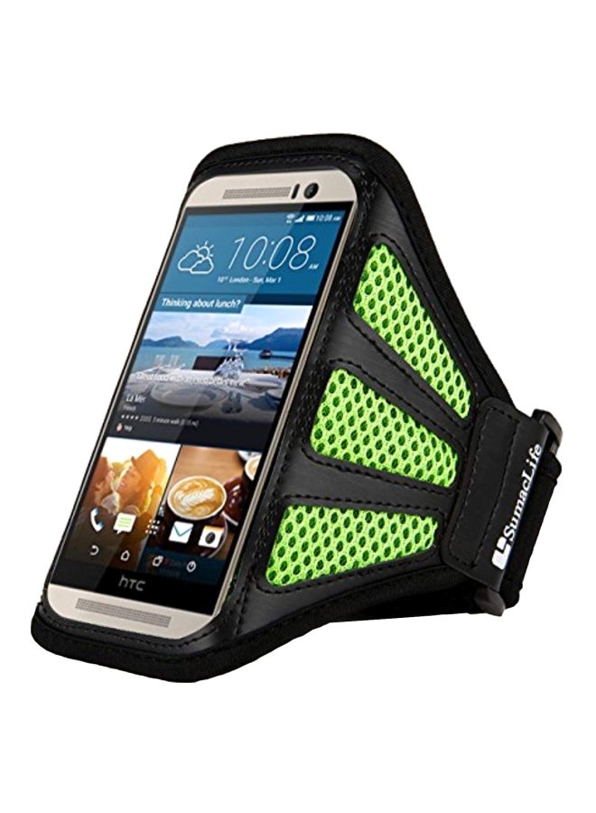 سوماك لايف غطاء حماية بتصميم رباط ذراع لهاتف HTC ون M9/M8 ديزاير آي/ HTC/ بلو فيفو آير أخضر/أسود - Image 1