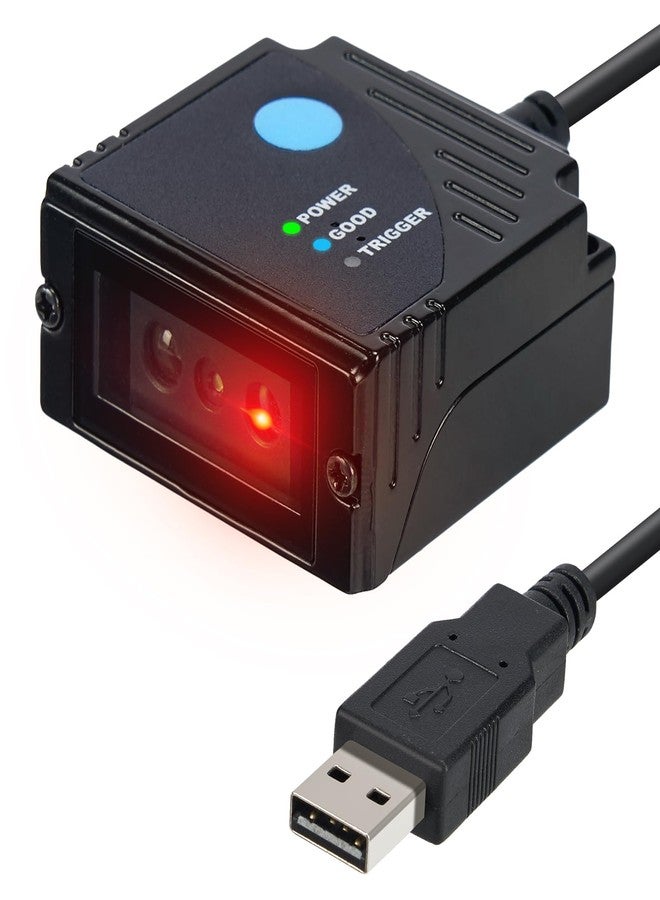 MUNBYN 2D Embedded Fixed Mount Barcode Scanner Scan Engine, Ultra-Rugged 1D 2D QR Barcode Reader Mini-Size, Suitable for Express and Factory Assembly Line Working(Only USB Port) - Image 1