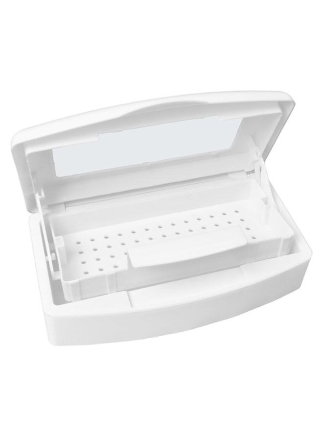 Saviland - Nail Tool Sterilizer Box, Plastic Sterilization Tray for Tweezer, Eyelash Extensions, Nail Implement for Esthetician - Image 1