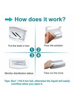 Saviland Nail Tool Sterilizer Box, Plastic Sterilization Tray for Tweezer, Eyelash Extensions, Nail Implement for Esthetician  - Image 5