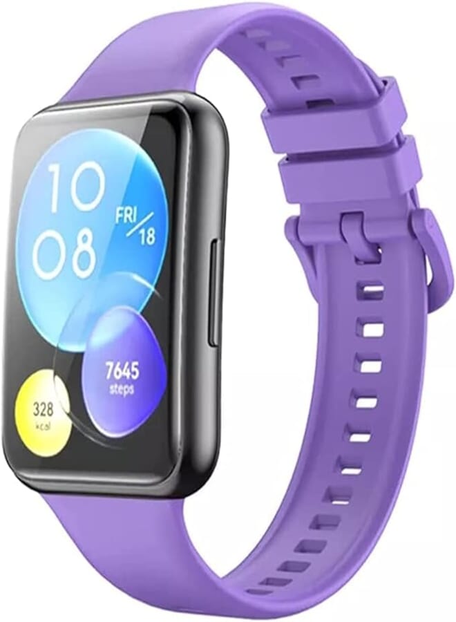 Dado Silicone Replacement band Compatible with Huawei Fit 2 Watch, Solid color watch strap