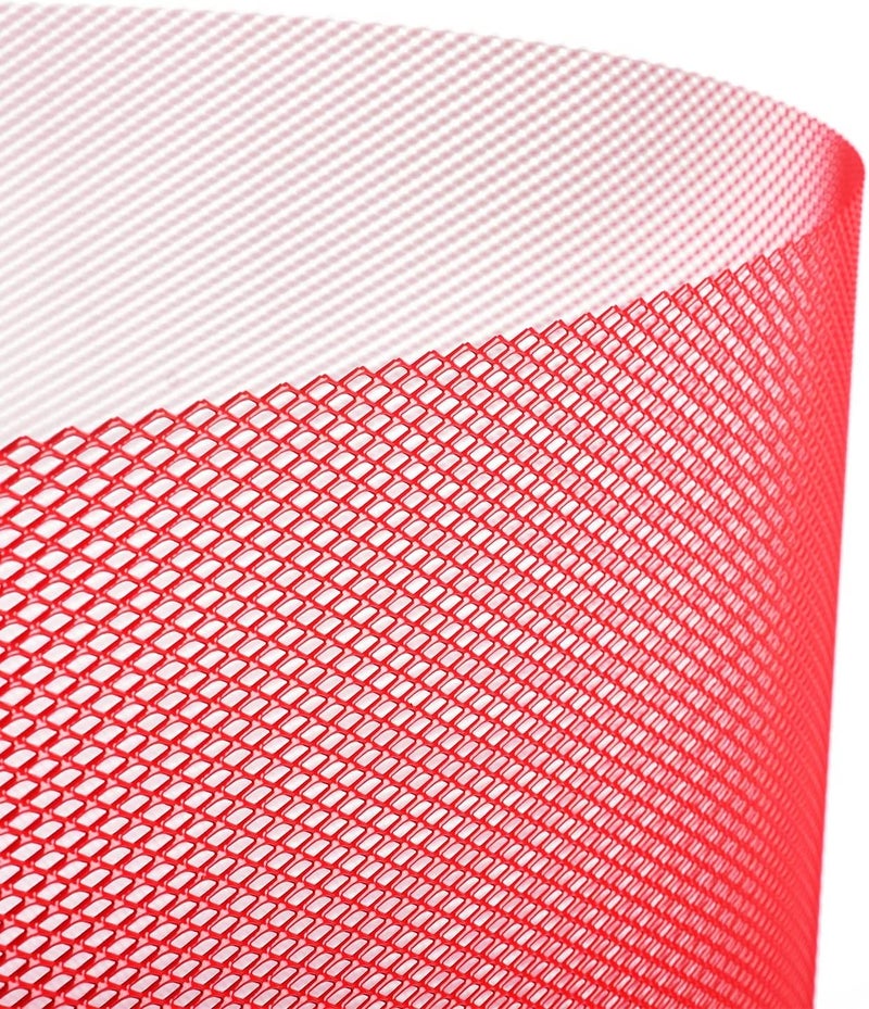 AggAuto Universal 40"x13" Car Grill Mesh - Aluminum Alloy Automotive Grille Insert Bumper Rhombic Hole 4x8mm, One of the Most Multifunctional Shape Grids Red - Image 5