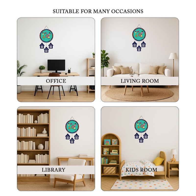 Kaameri Bazaar ديكور حائط خشبي مرحبًا للتعليق في المنزل | عنصر زخرفي لغرفة المعيشة | تعليق على الباب - Image 4