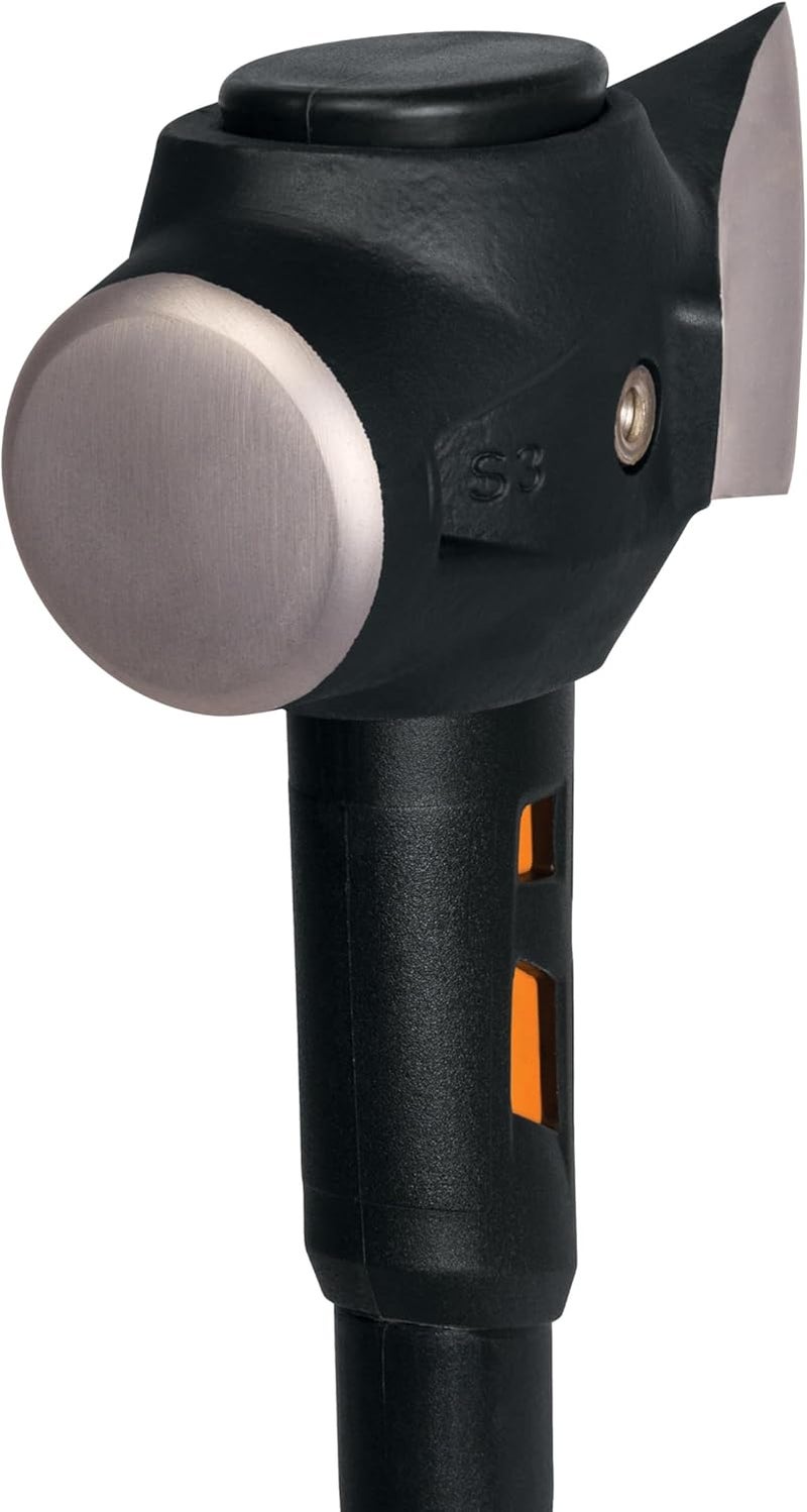 Fiskars فأس برو إيزوكور للتقسيم وفأس الفولاذ المقاوم للصدأ، فأس تقسيم الخشب، تقليل الصدمات إيزوكور ورأس فولاذي مطروق، 6 رطل، 36 بوصة، أسود/برتقالي - Image 4