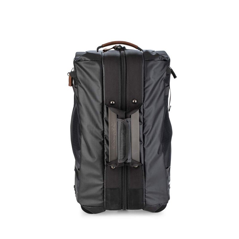 Shimoda CarryOn Roller V221inch Water Resistant Luggage with shockabsorbing wheels Perfect Fit for DSLR Mirrorless Cameras lenses and other gear Black