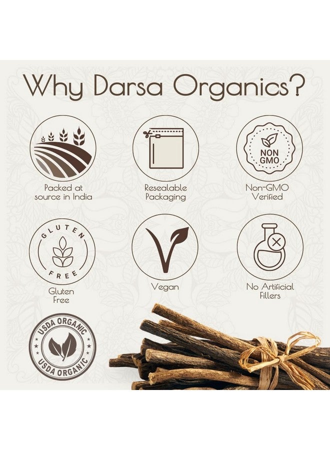 Darsa Organics Licorice Root Powder, 8 oz - Mulethi Organic for Traditional Medicinals Tea & Skin Care, Natural Sweetener & Digestive Aid, Gluten Free Licorice, USDA Certified, Non-GMO - Image 5