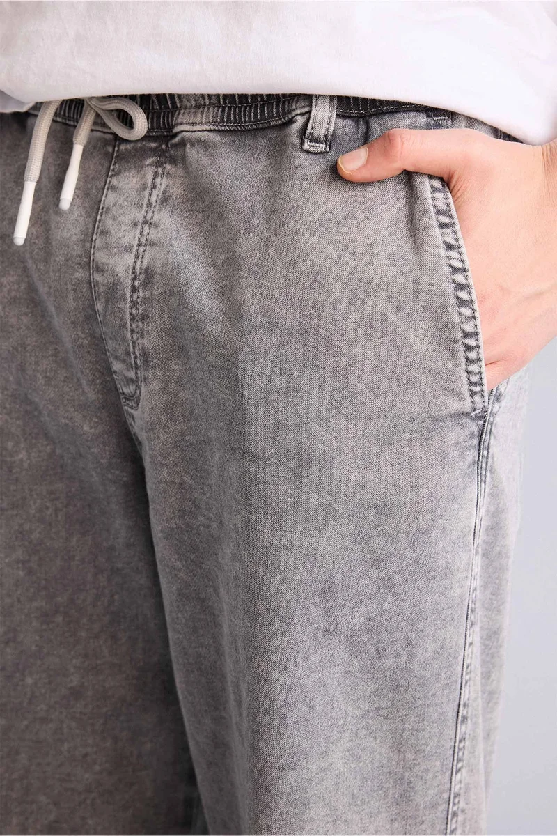 Defacto  Soft Textured Wide Leg Jeans for Men | Best Price UAE