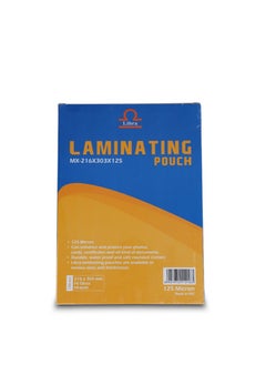 Libra Libra High Gloss Crystal Clear Laminating Pouch 125 Micron 100 sheets Pack 216x303mm A4 Laminating Pouches  - Image 1