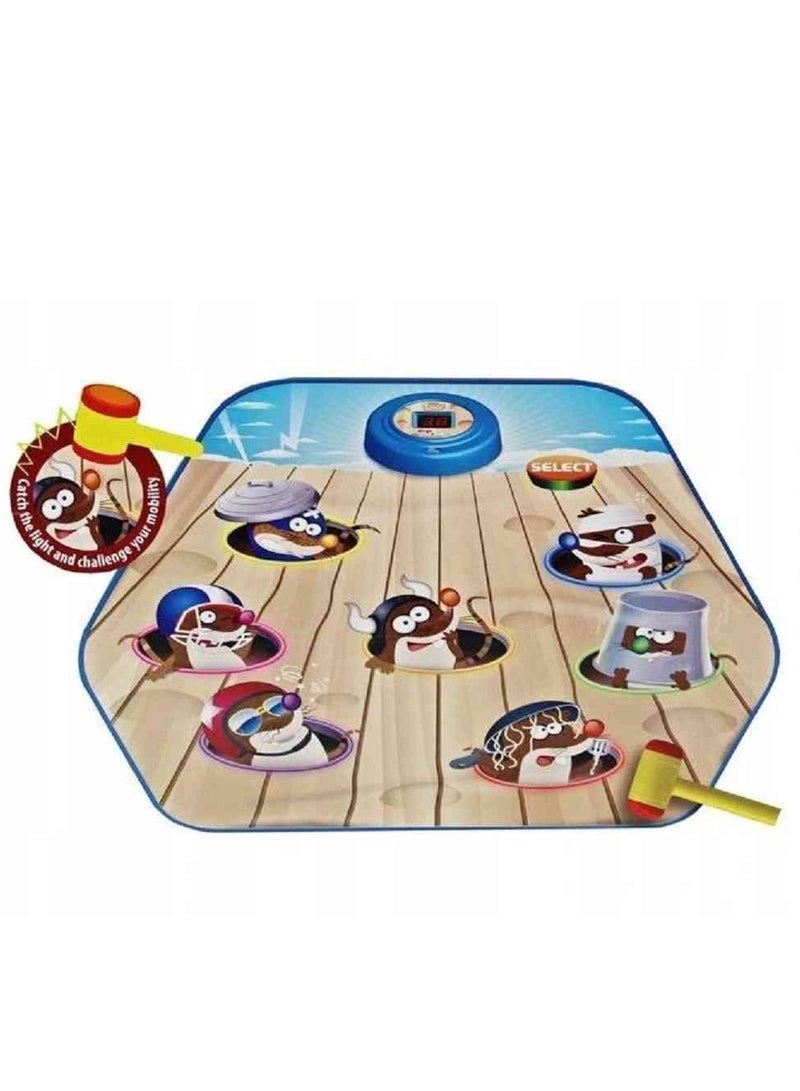 UKR Bop Moles Playmat – Touch Sensitive Hammer Game for Kids | Fun & Interactive Learning Toy for Hand-Eye Coordination | Engaging Bop-a-Mole Game for Toddlers & Preschoolers | Educational Playmat for Active Play - Image 3