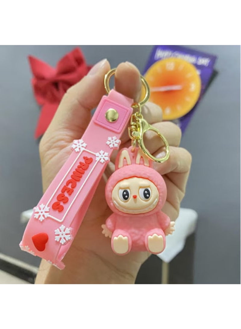 Labubu Keychain Cute Kawaii Monster Doll - Cool Pendant Accessories, Key Ring for Purse, Backpack, Car Charms for unisex, adult and Teen - Image 2