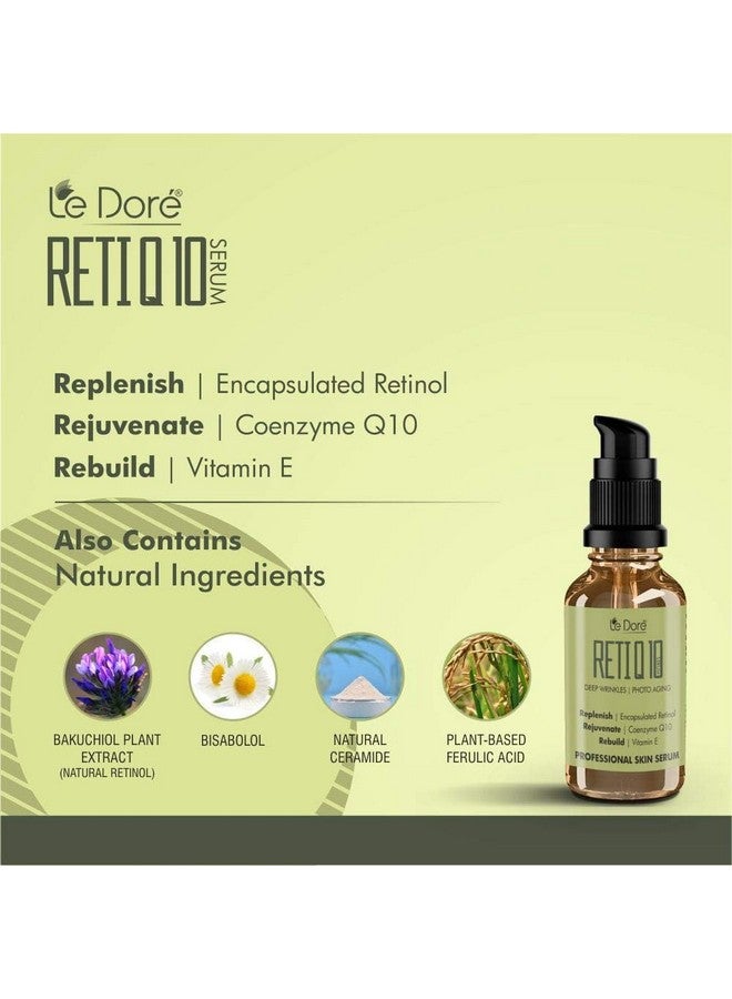 Le Dore Radiance Night Skincare Combo | Foaming Cleanser, Retinol Serum & Moisturizer | With Retinol, CoQ10, Ceramide & Hyaluronic Acid | Anti-Ageing, Nourishing & Hydrating | All skin type - Image 5