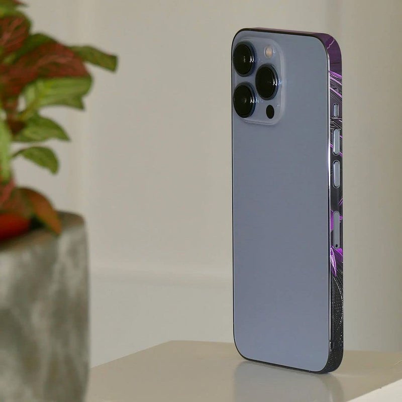 FCS ملصق جانبي من الفينيل لغطاء الجوانب متوافق مع آيفون 13 | ملصقات فيلم كروم | ملصق واقي جانبي من الفينيل (-40) - Image 3