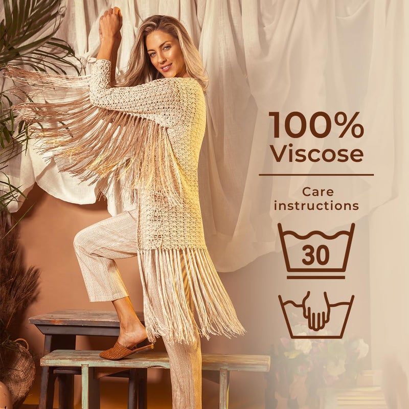 CÃRCULO CIRCULO Encanto Slim Yarn 100% Viscose - Luxury & Shine - Sport Weight Yarn - 262 yds, 3.52 oz - Color 7031 - Liquor - Image 4