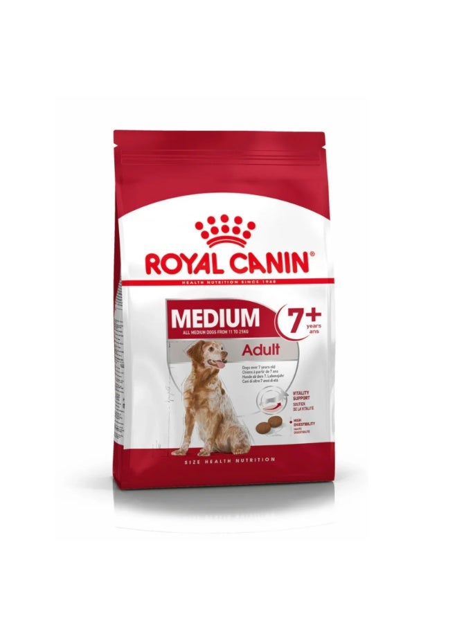 رويال كانين طعام الكلاب الجاف رويال كانين سايز هيلث متوسط ​​للبالغين 7 سنوات فأكثر - 4 كجم - Image 1