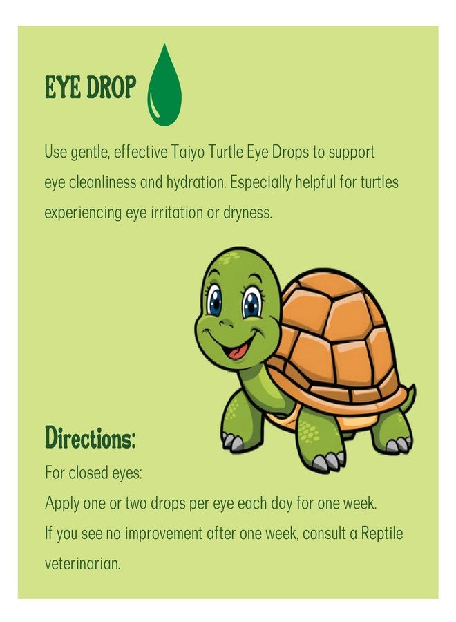 Taiyo Turtle Eye Drops 50ml | Supports Eye Comfort & Clarity in Turtles | Gentle Eye Hydration for Healthy Vision | Ideal for Aquarium Turtle Eye Care - Image 4